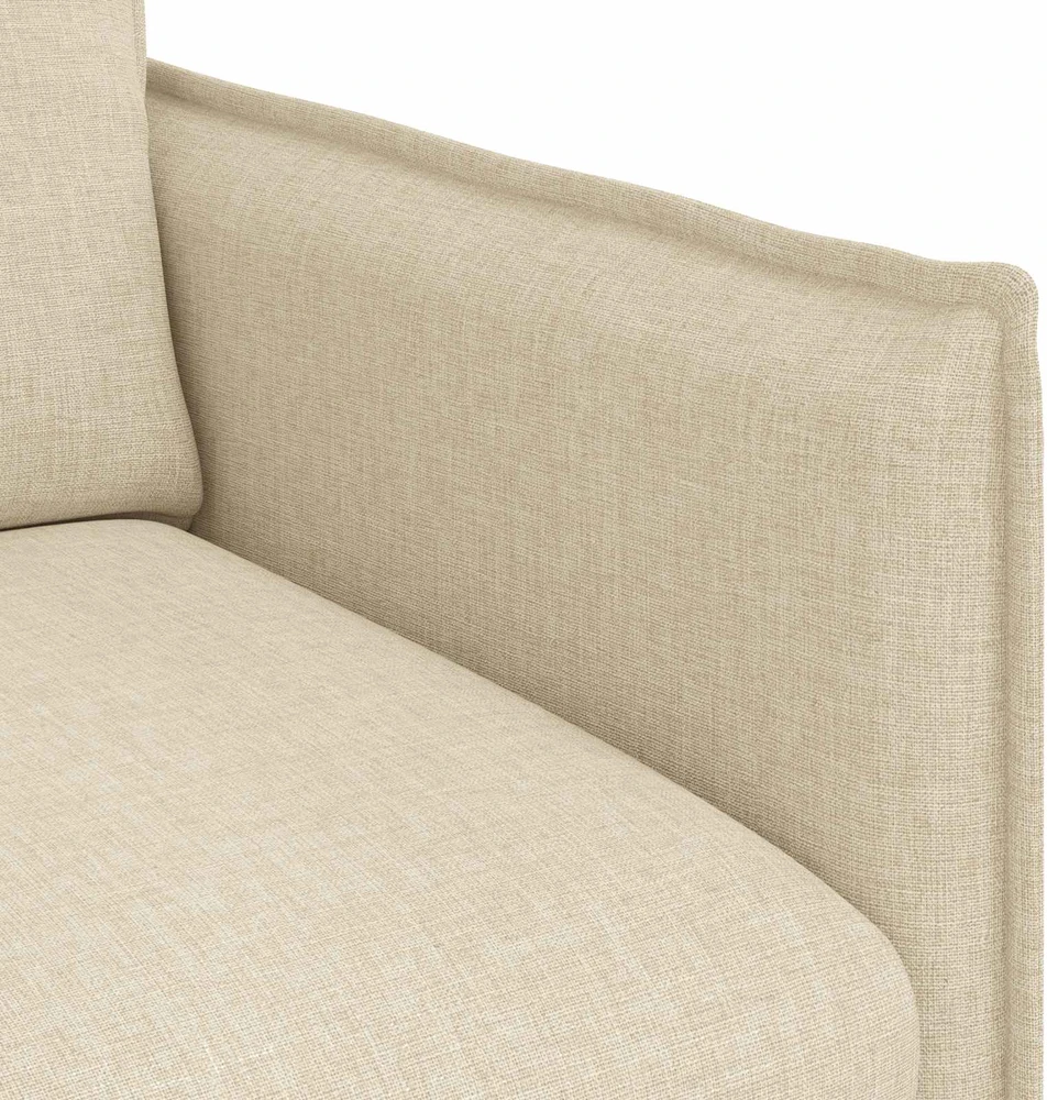 Sofa Kreminė 195 x 82 x 85 cm Metalas