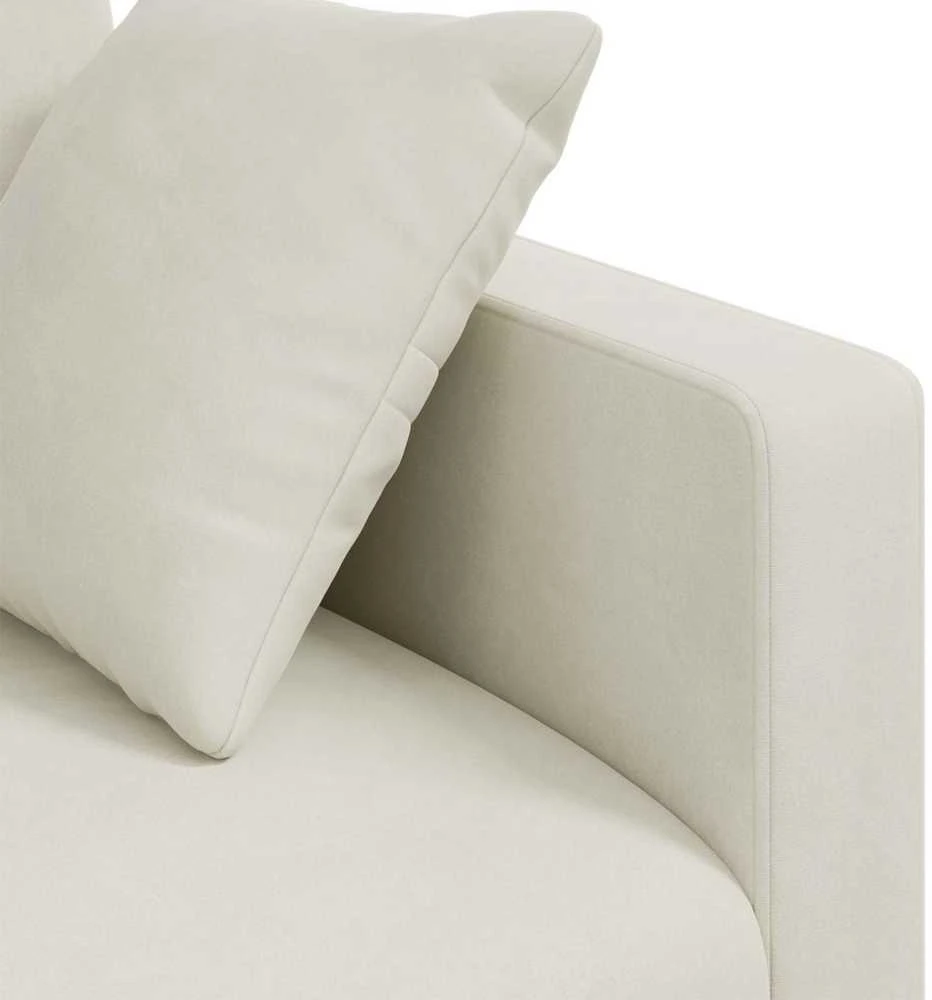Sofa Kreminė 138 x 78 x 80 cm Aksomas