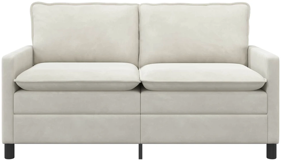 Sofa Kreminė 156 x 81 x 87,5 cm Aksomas