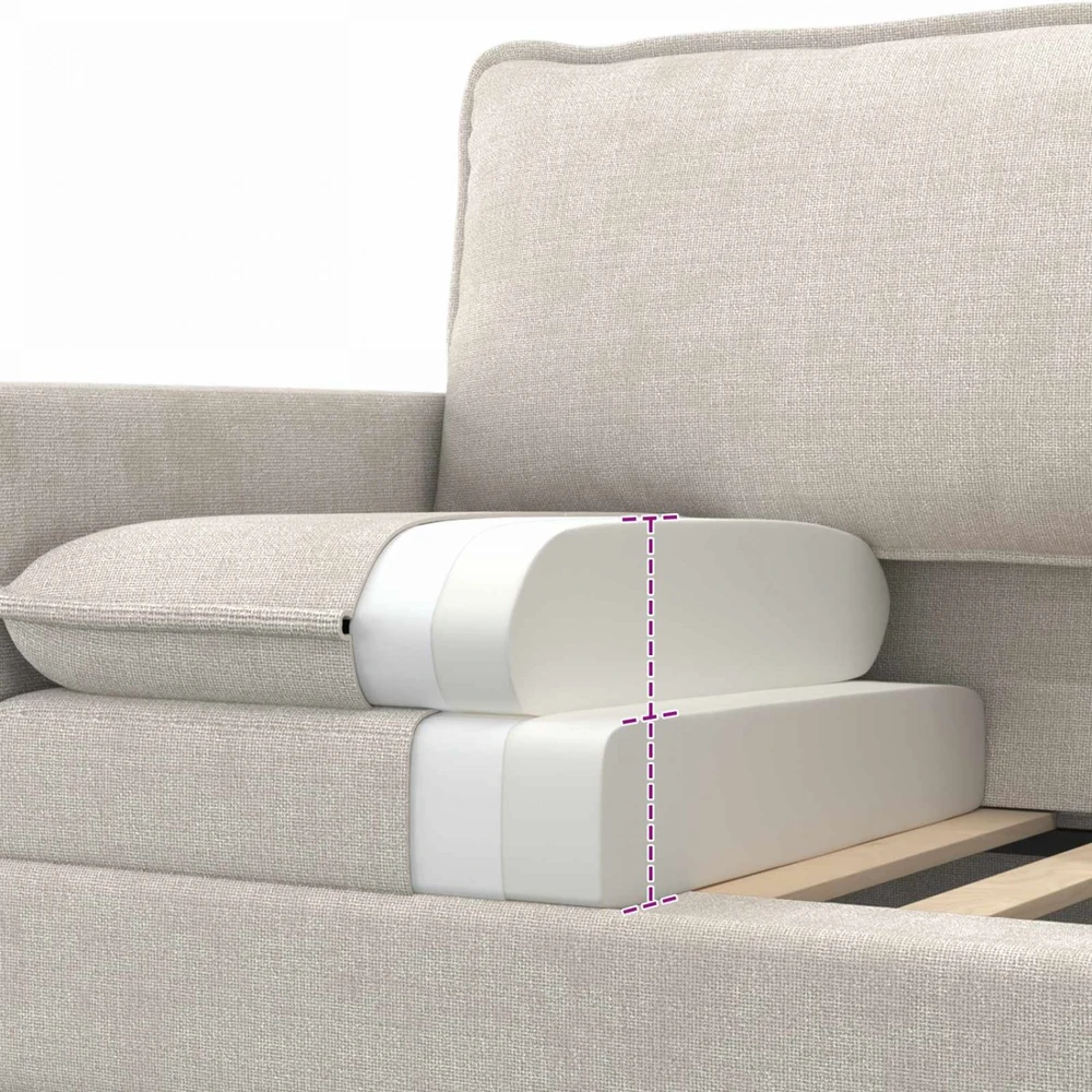 Sofa Kreminė 156 x 81 x 87,5 cm Poliesteris