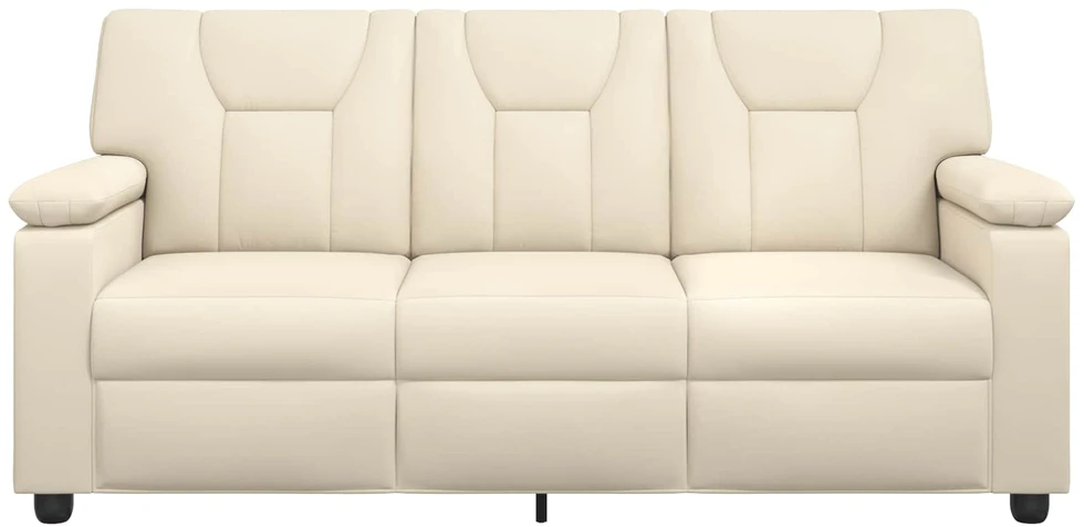 Sofa Kreminė 191 x 85 x 93 cm Dirbtinė oda