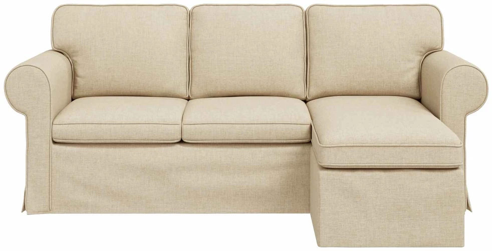 Sofa Kreminė 195 x 138 x 80 cm audinys