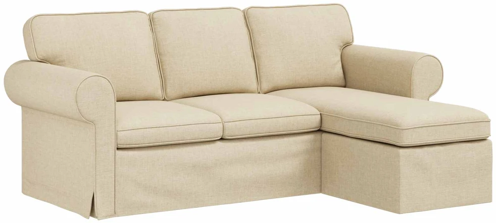 Sofa Kreminė 195 x 138 x 80 cm audinys