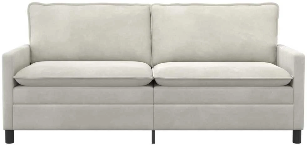 Sofa Kreminė 196 x 81 x 87,5 cm Aksomas
