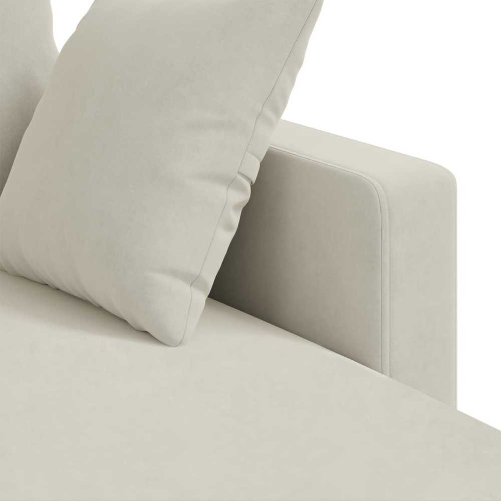 Sofa Kreminė 228 x 134 x 80 cm Aksomas