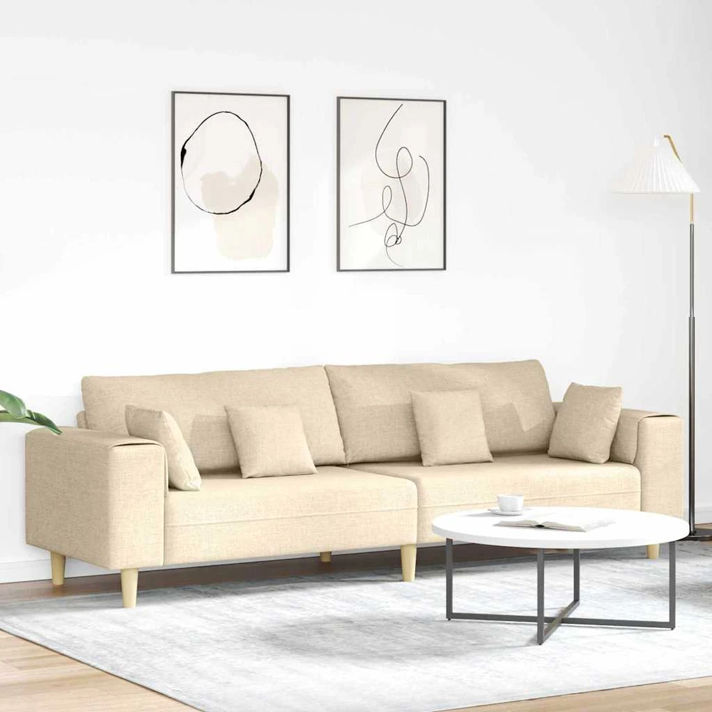 Sofa Kreminė 250 x 77 x 76 cm audinys