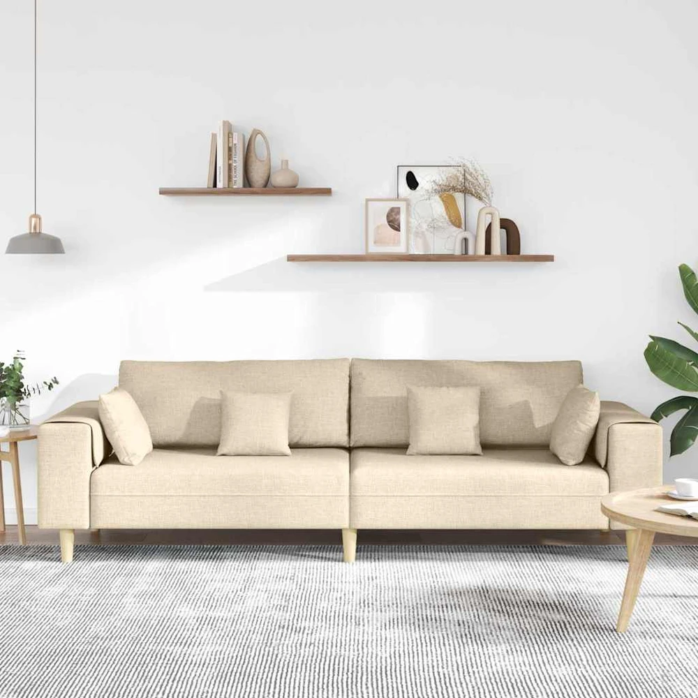 Sofa Kreminė 250 x 77 x 76 cm audinys