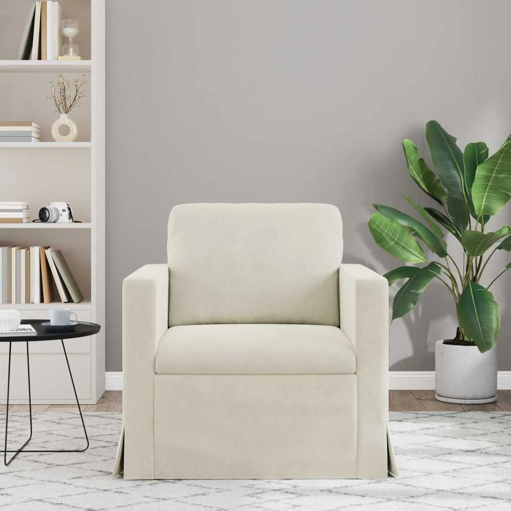 Sofa Kreminė 78 x 78 x 80 cm Aksomas