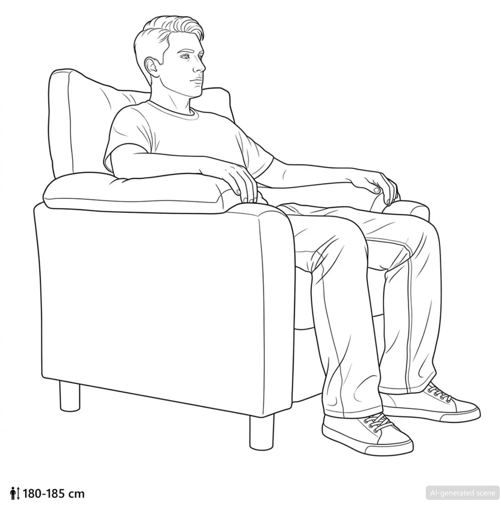 Sofa Kreminė 94 x 85 x 93 cm Aksomas