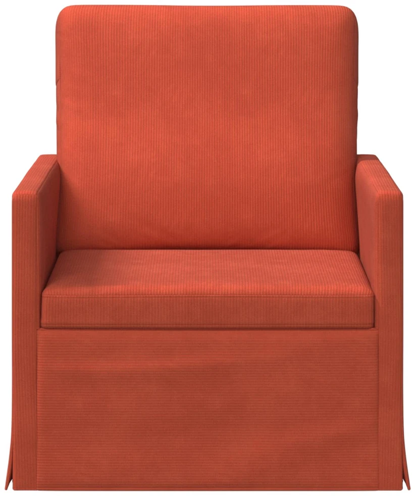 Sofa Krėslas Raudona oranžinė 70 x 81 x 82 cm Kordūrinis audinys
