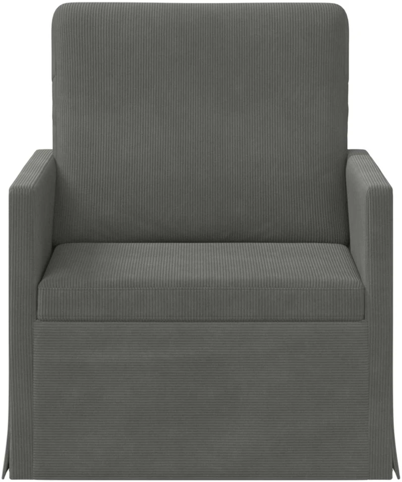 Sofa Krėslas Tamsiai pilka 70 x 81 x 82 cm Kordūrinis audinys