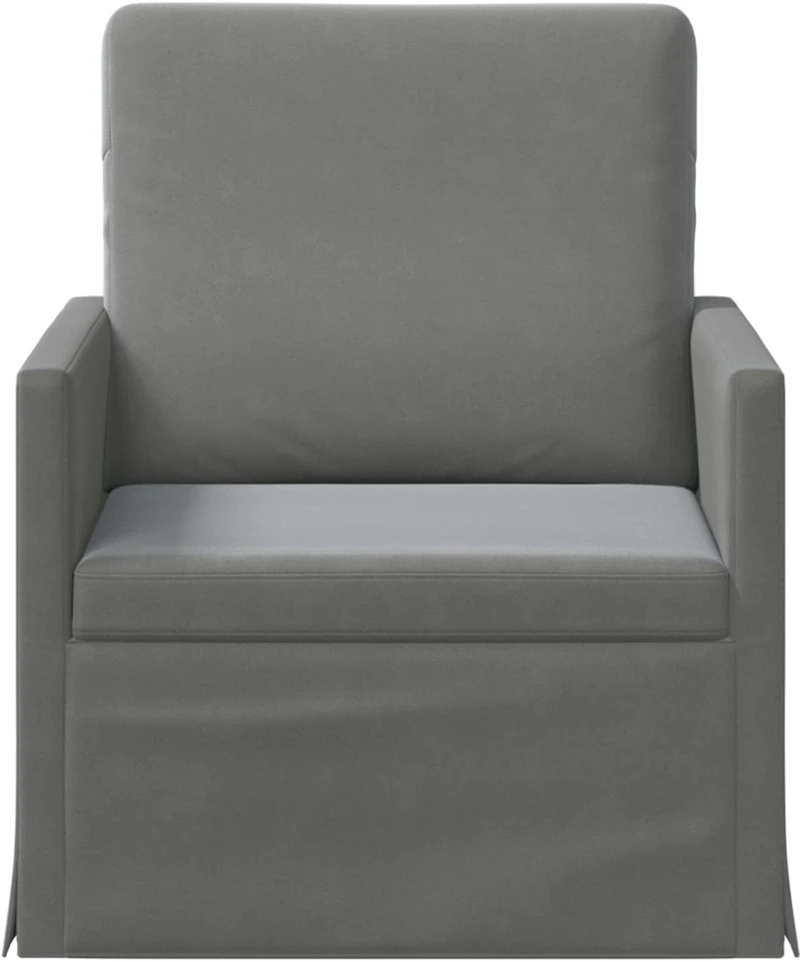 Sofa Krėslas Tamsiai pilka 70 x 81 x 82 cm Aksomas