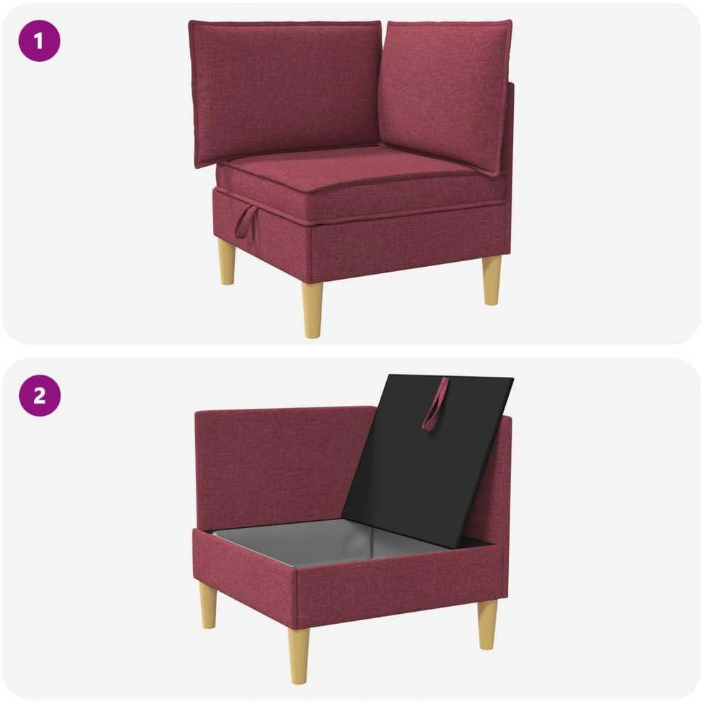 Sofa su saugojimu Audinys