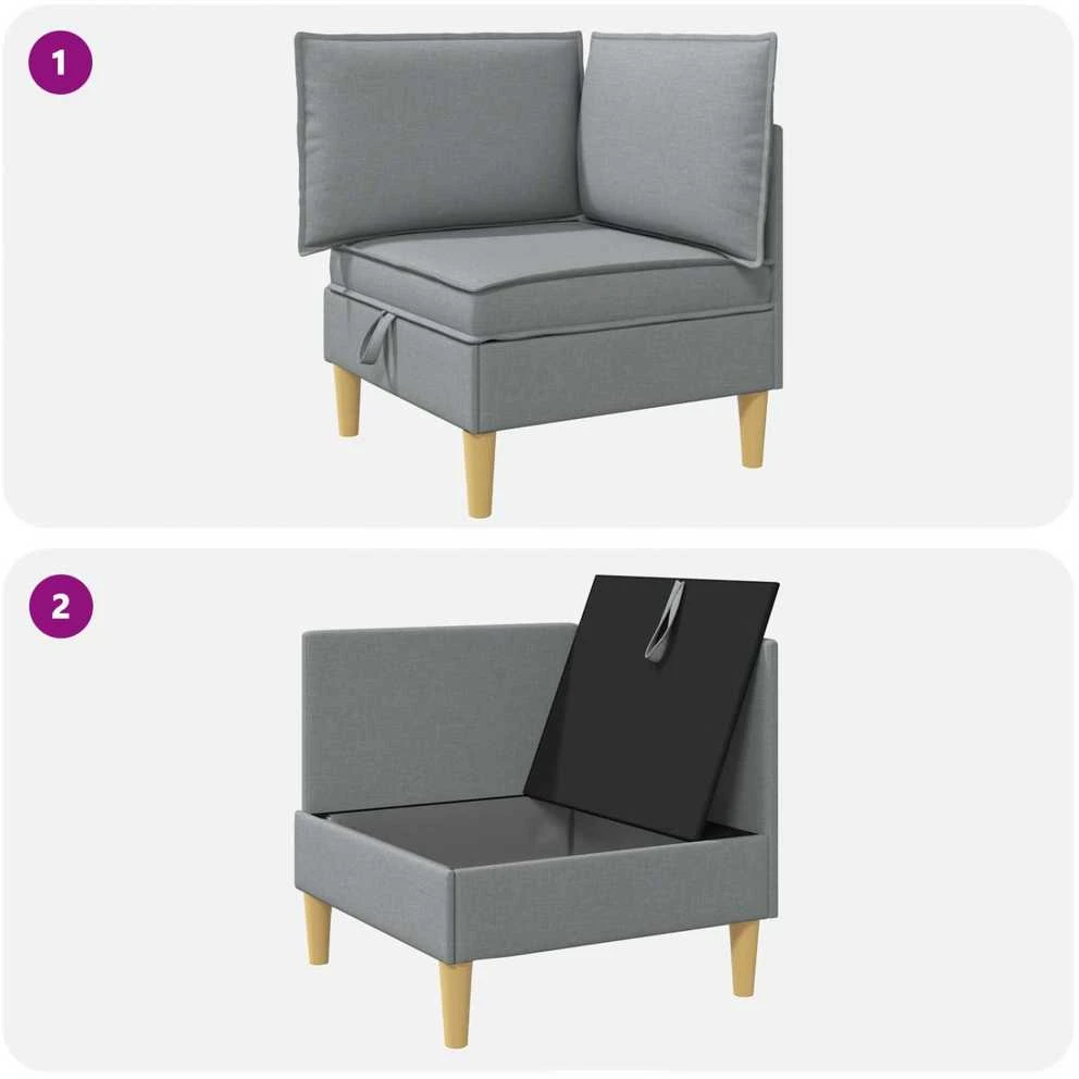 Sofa su saugojimu Audinys
