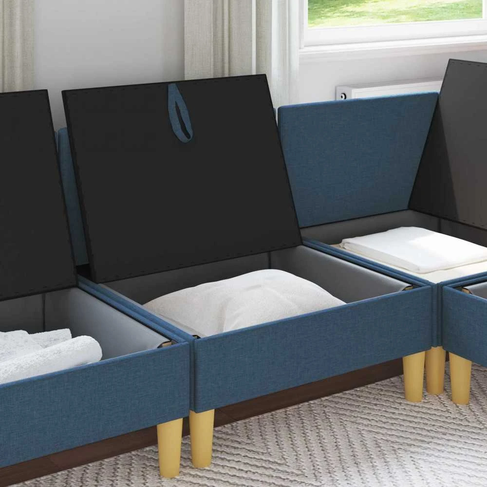 Sofa su saugojimu Audinys
