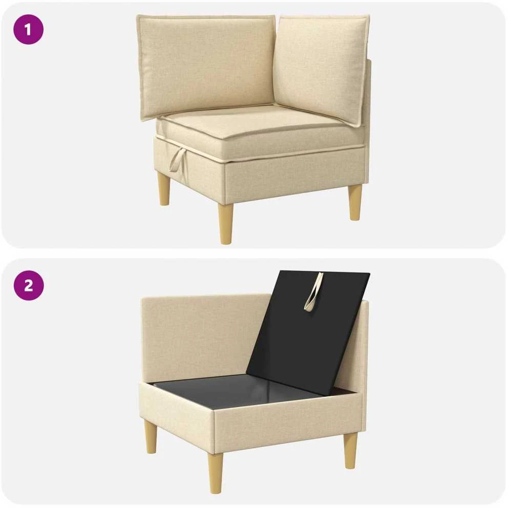 Sofa su saugojimu Audinys