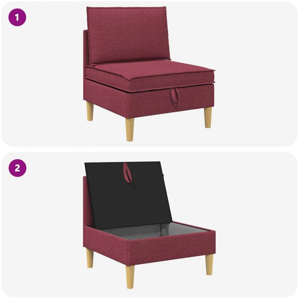 Sofa su saugojimu Audinys