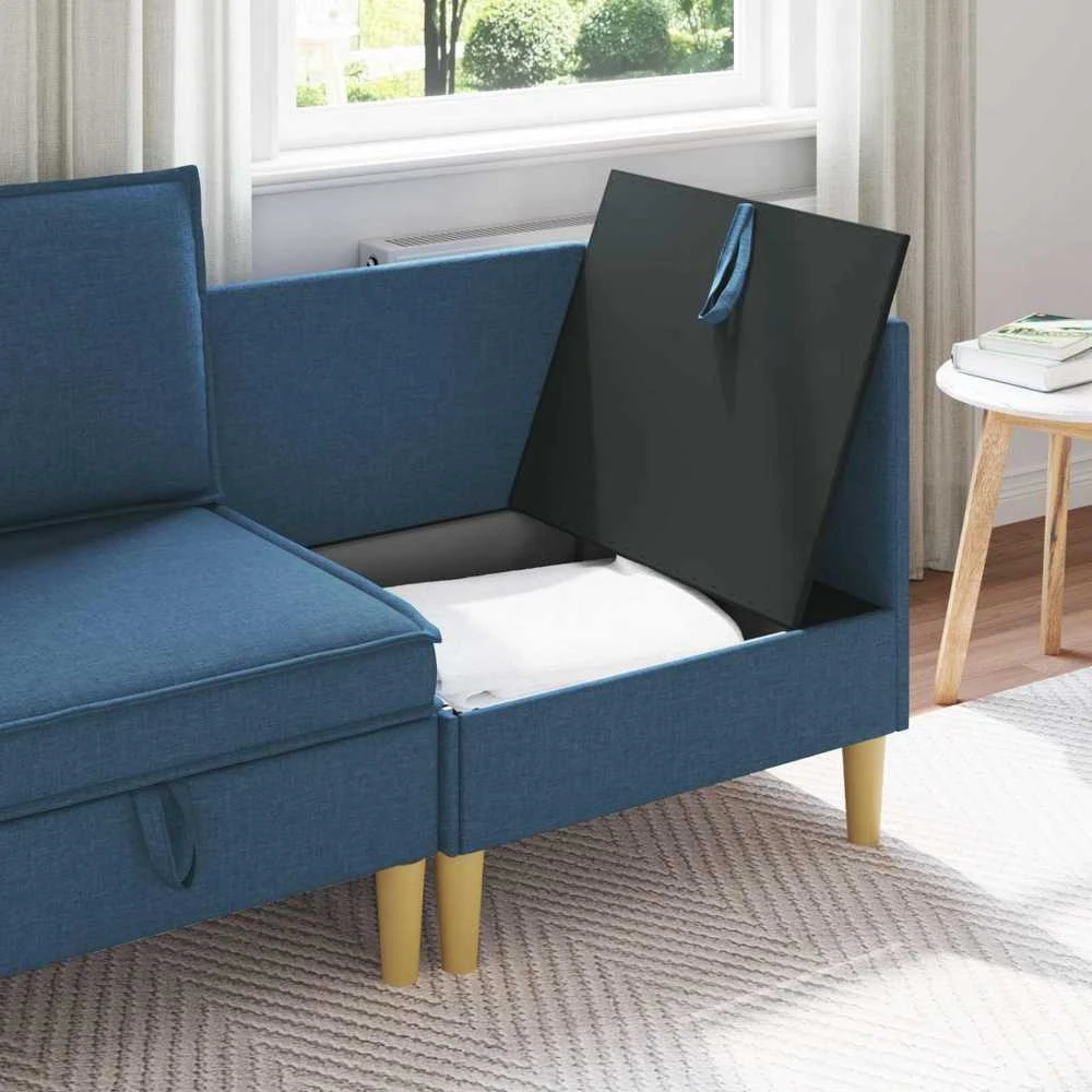 Sofa su saugojimu Audinys