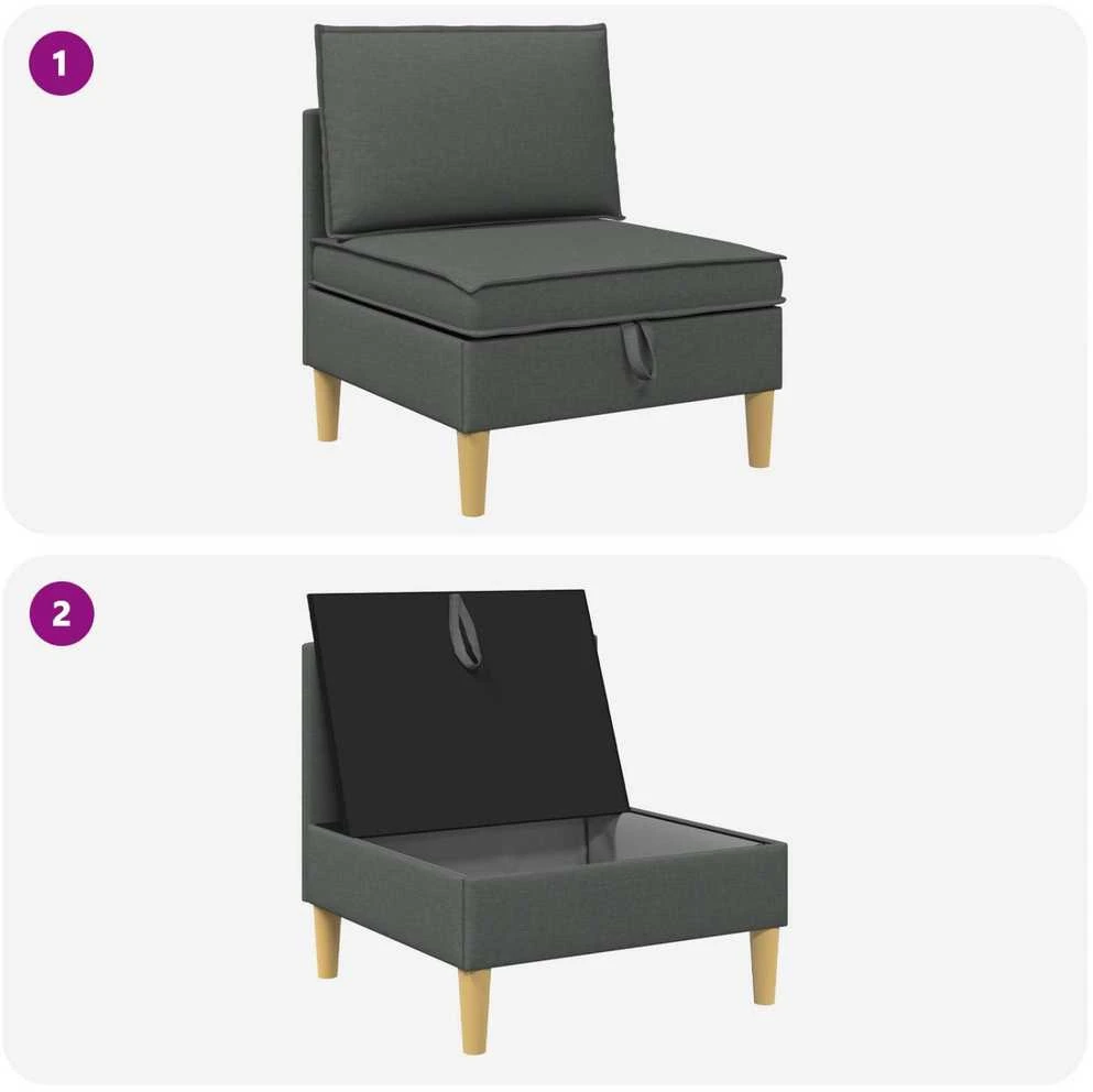 Sofa su saugojimu Audinys