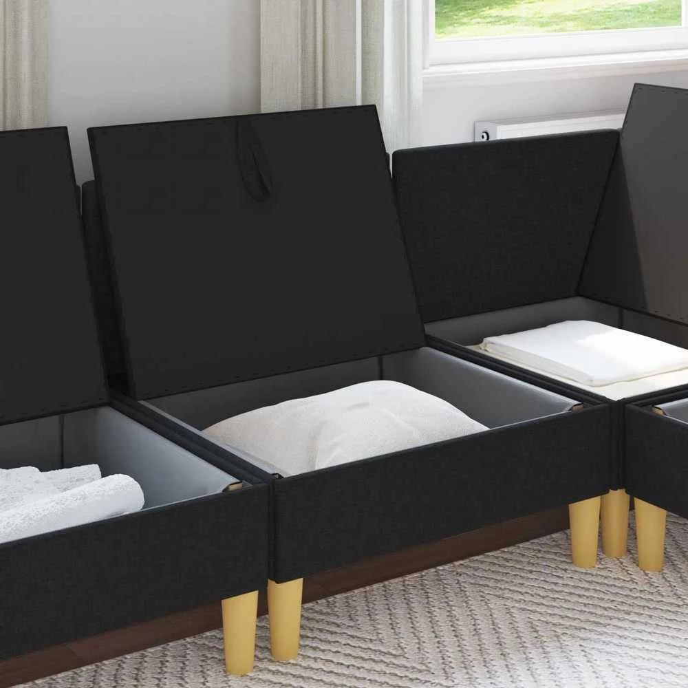 Sofa su saugojimu Audinys