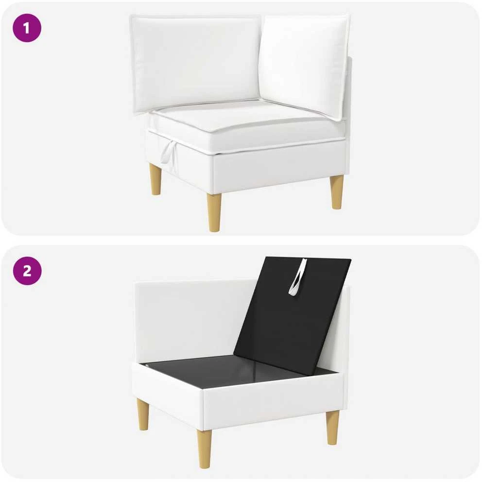 Sofa su saugojimu Audinys