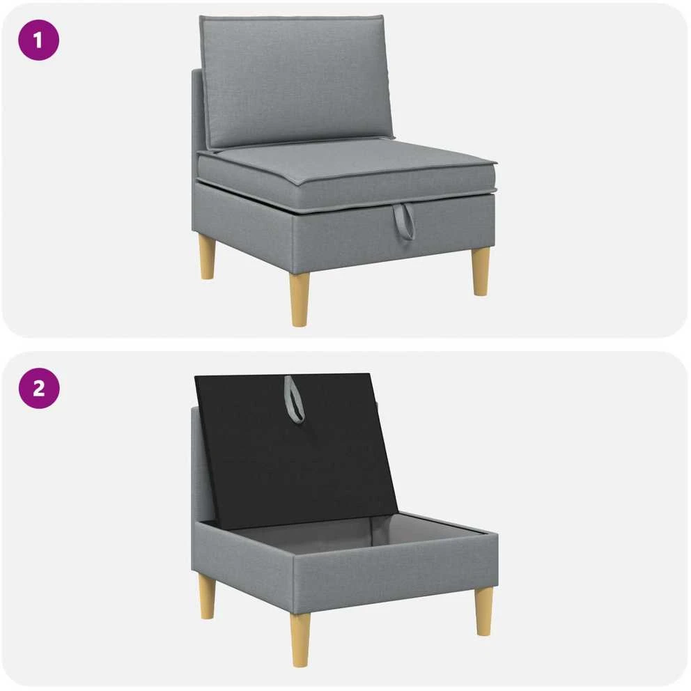 Sofa su saugojimu Audinys
