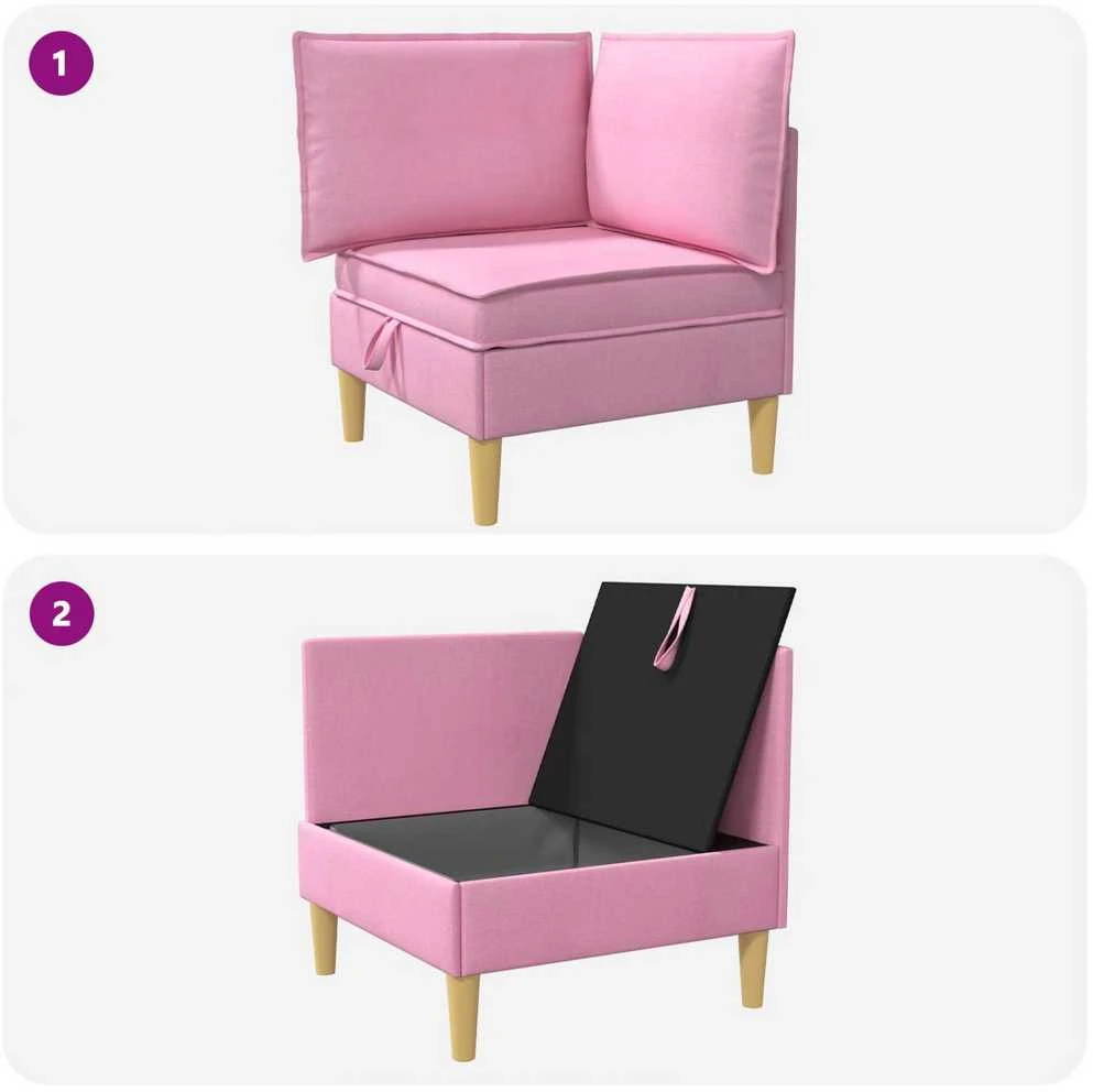 Sofa su saugojimu Audinys