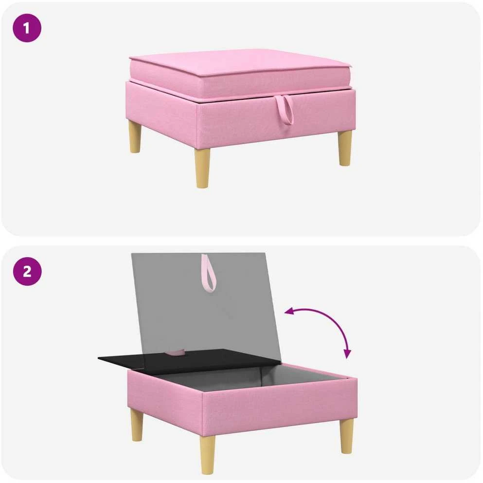 Sofa su saugojimu Audinys
