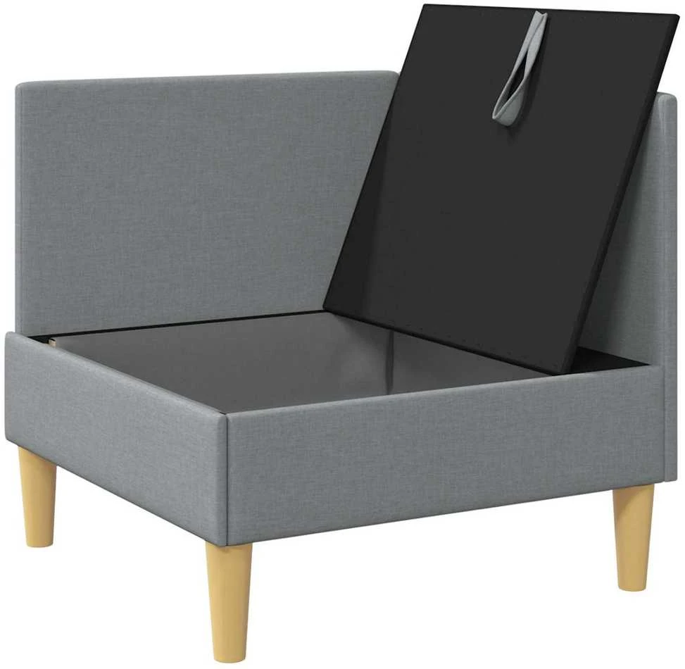 Sofa su saugojimu Audinys