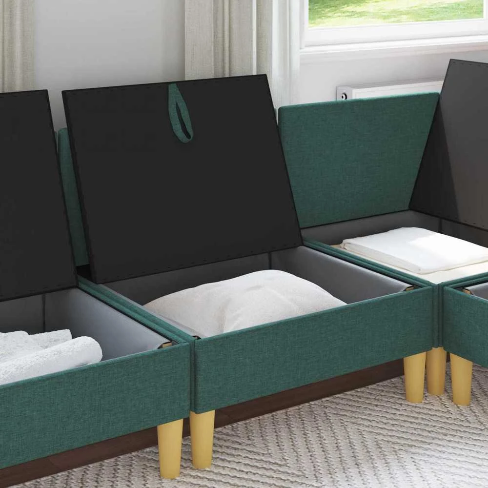Sofa su saugojimu Audinys