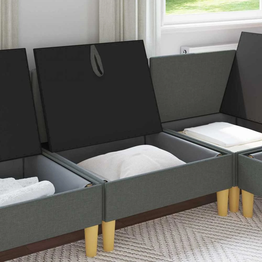 Sofa su saugojimu Audinys