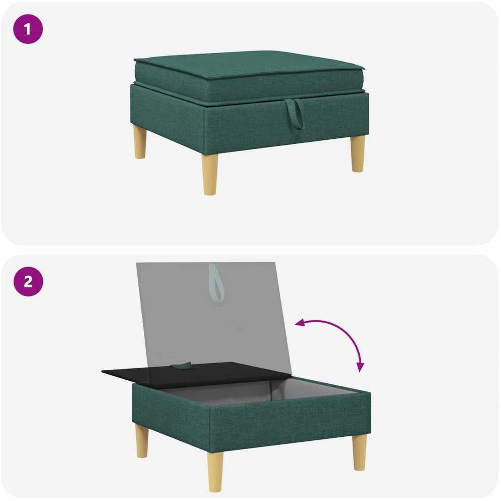 Sofa su saugojimu Audinys