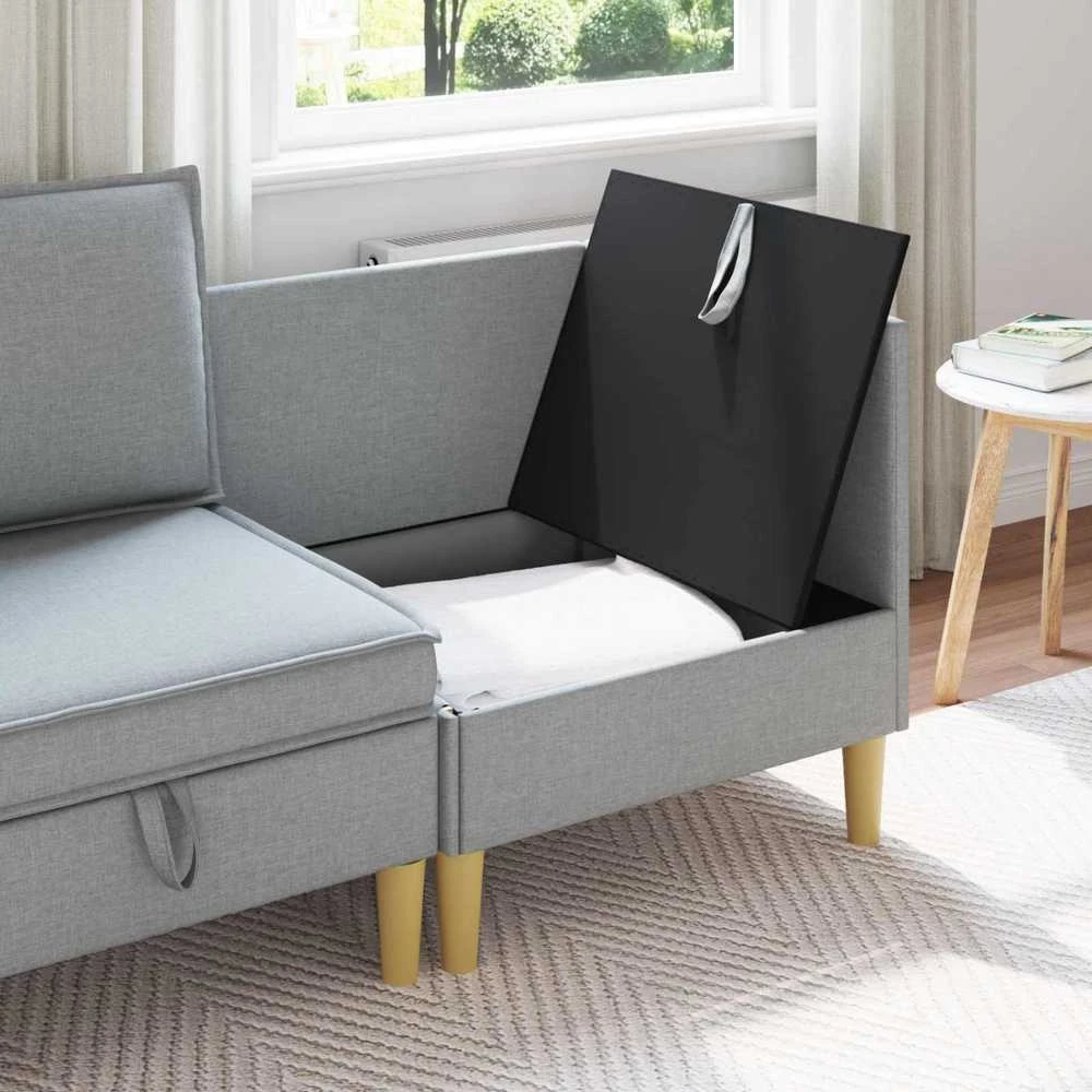 Sofa su saugojimu Audinys
