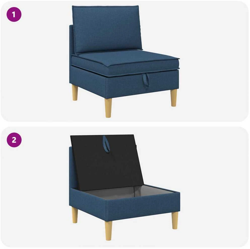 Sofa su saugojimu Audinys