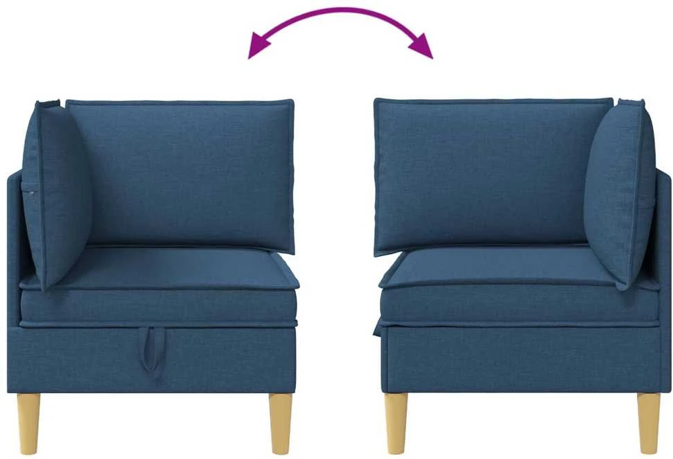 Sofa su saugojimu Audinys
