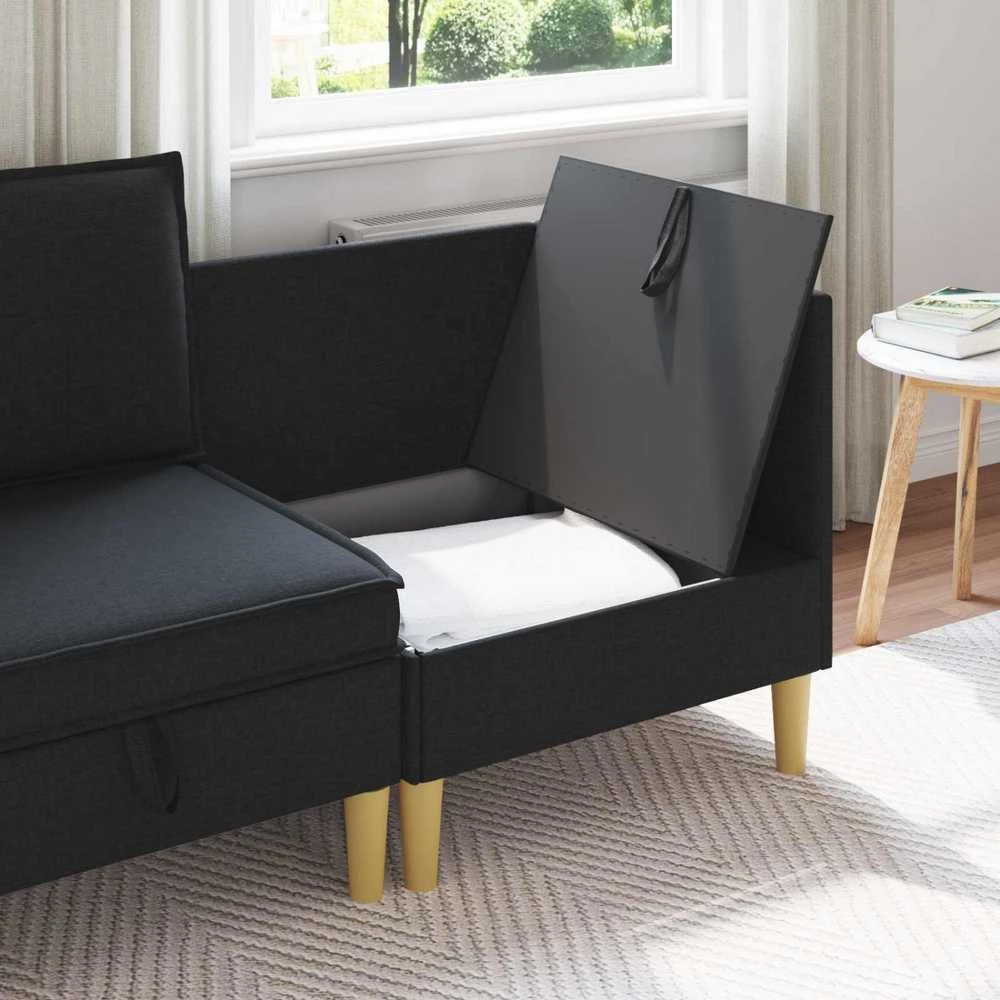 Sofa su saugojimu Audinys