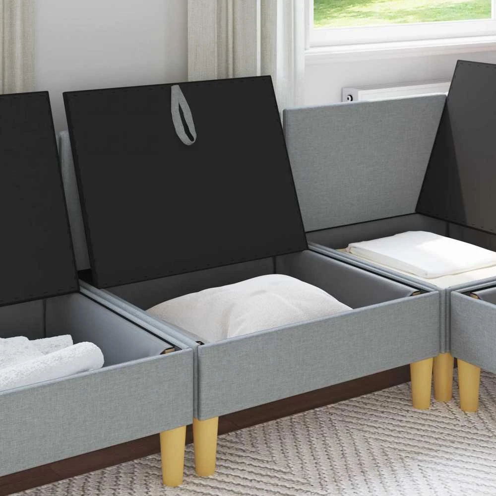 Sofa su saugojimu Audinys