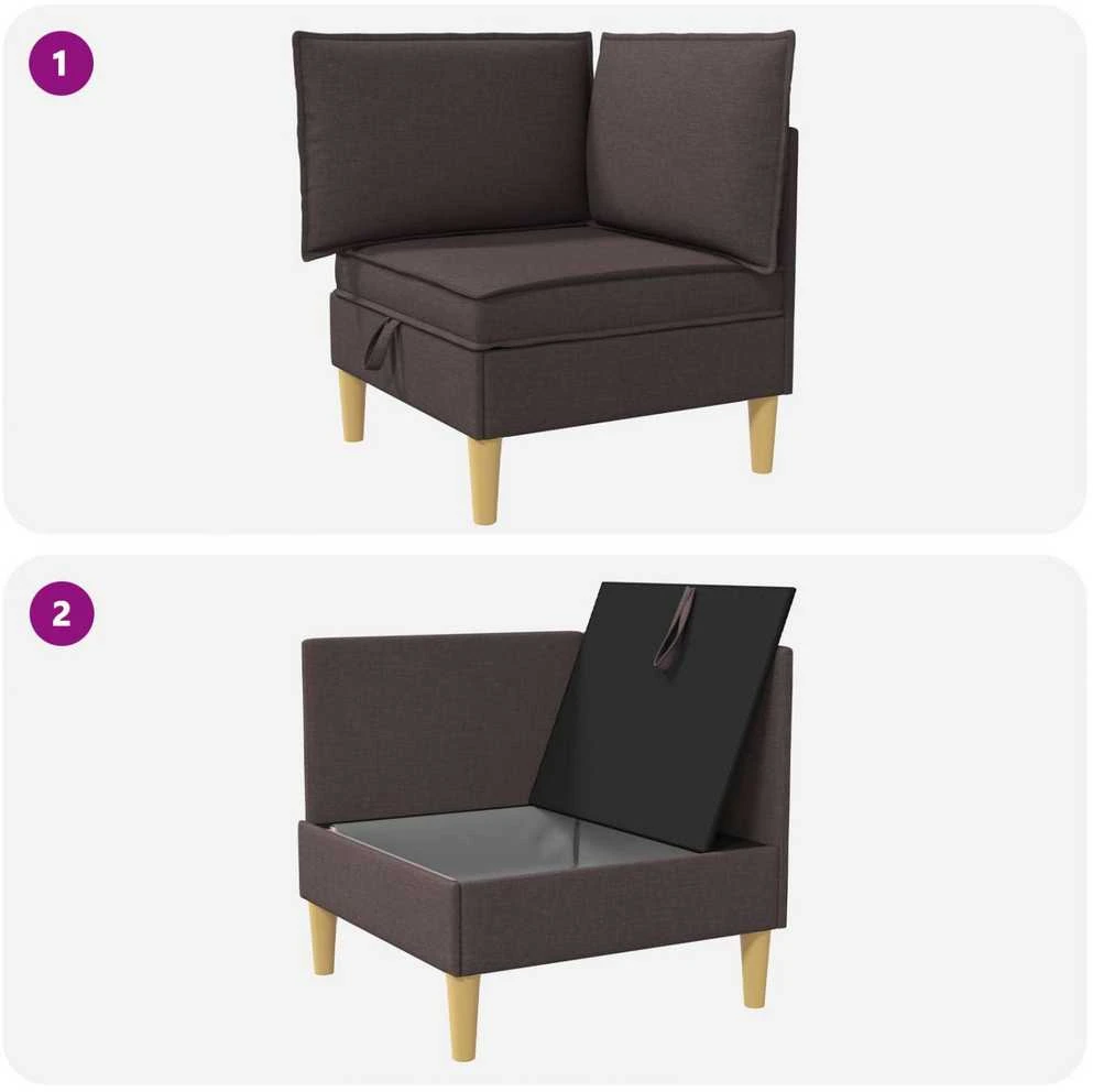 Sofa su saugojimu Audinys