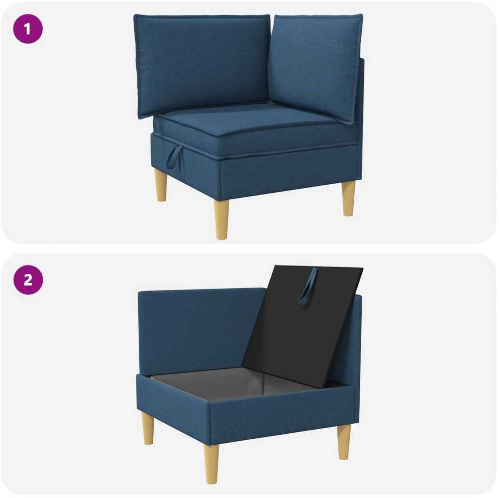 Sofa su saugojimu Audinys