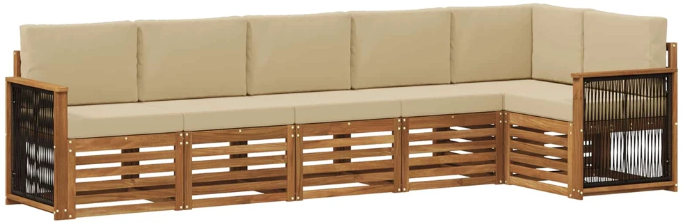 Sofa Lauko sofos komplektas 6 vnt. Natūrali