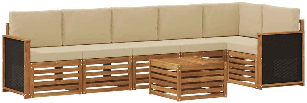 Sofa Lauko sofos komplektas 6 vnt. Natūrali