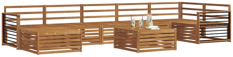 Sofa Lauko sofos komplektas 8 vnt. Natūrali