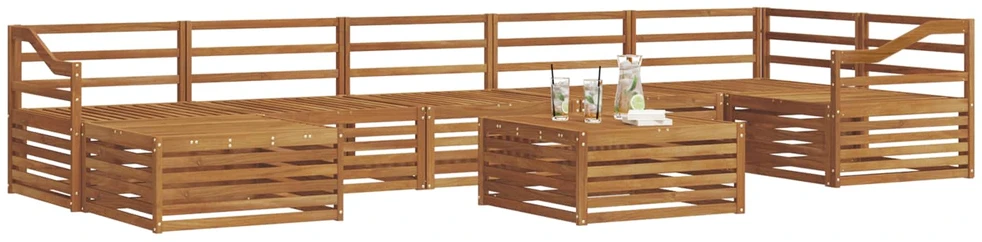 Sofa Lauko sofos komplektas 8 vnt. Natūrali