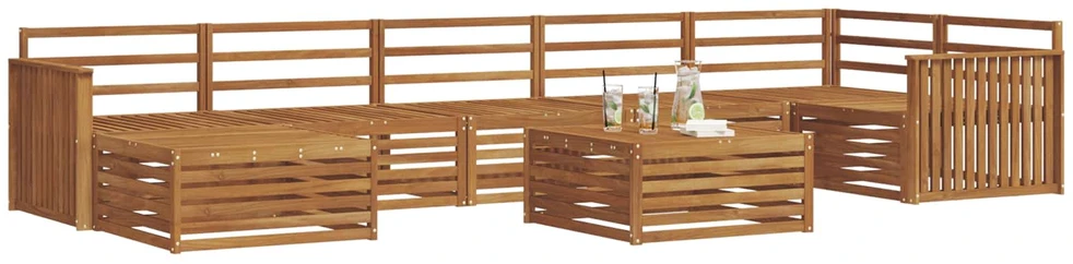 Sofa Lauko sofos komplektas 8 vnt. Natūrali