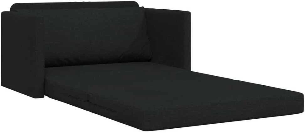 Sofa lova Juoda 124 x 71 x 78 cm audinys