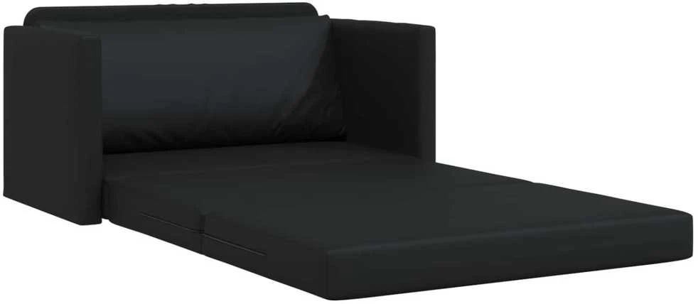 Sofa lova Juoda 124 x 71 x 78 cm Dirbtinė Oda