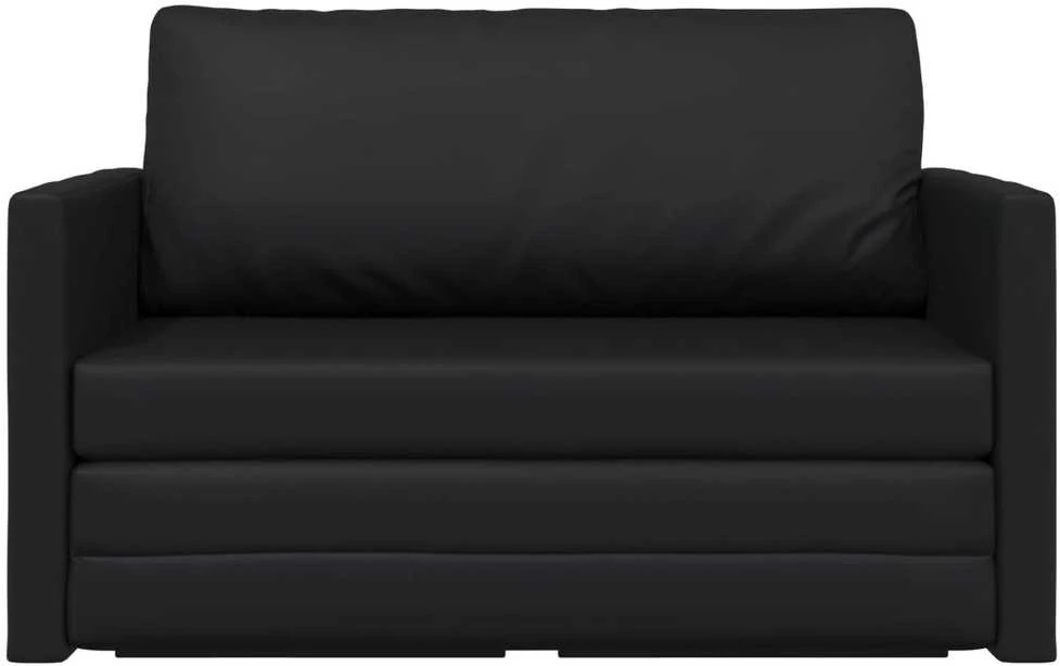 Sofa lova Juoda 124 x 71 x 78 cm Dirbtinė Oda