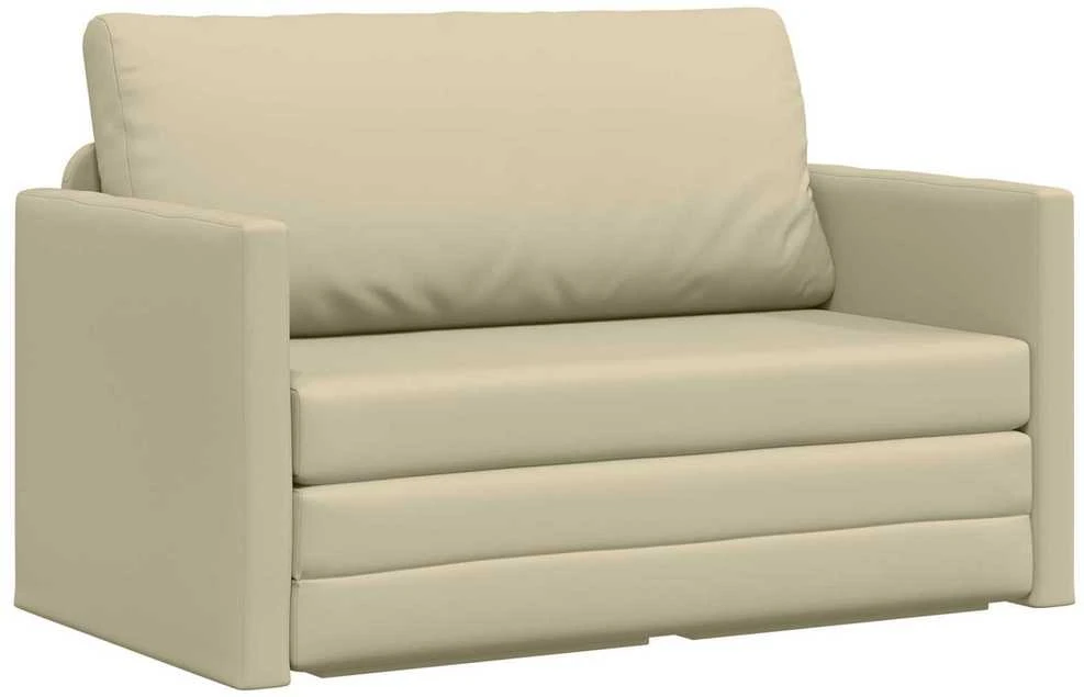 Sofa lova Kreminė 124 x 71 x 78 cm Dirbtinė Oda