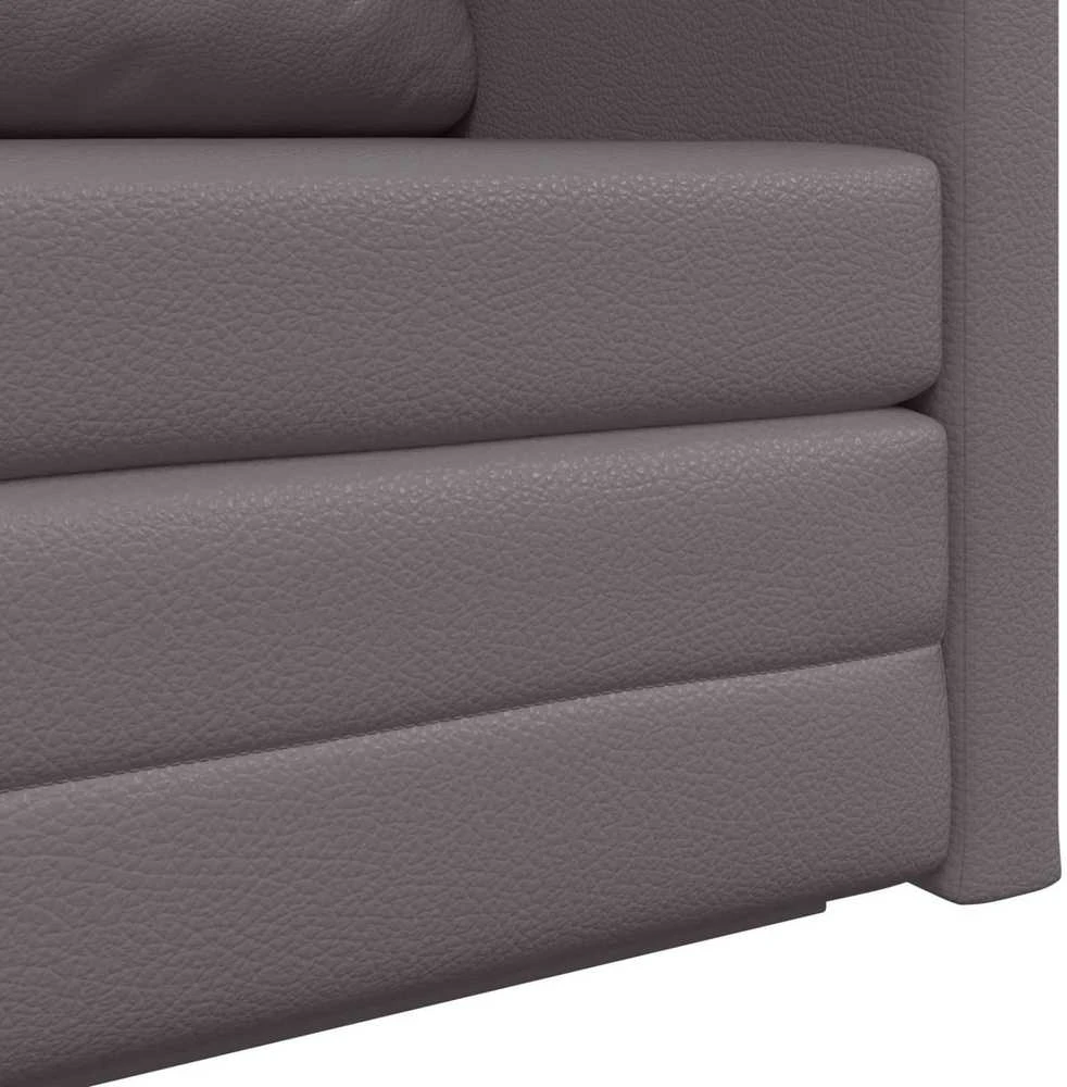 Sofa lova Pilka 124 x 71 x 78 cm Dirbtinė Oda