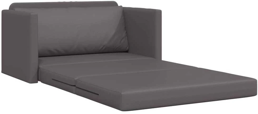 Sofa lova Pilka 124 x 71 x 78 cm Dirbtinė Oda